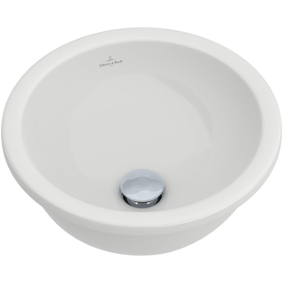 Villeroy en Boch Loop en Friends onderbouwwastafel O33cm zonder overloop zonder kraangat wit