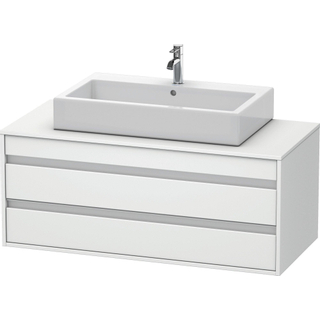 Duravit Ketho Wastafelonderkast 120x55.1x49.6cm Standaard greep met softclose spaanplaat wit Mat