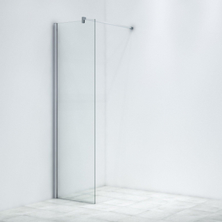 Saniclass Bellini inloopdouche - 60x225cm - veiligheidsglas - antikalk - extra hoog - chroom