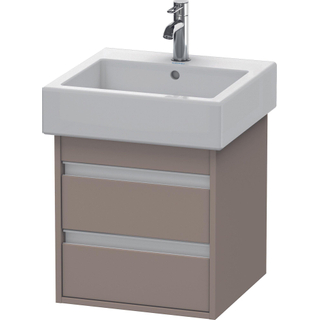 Duravit Ketho Wastafelonderkast 45x44x48cm Standaard greep met softclose spaanplaat Basalt Mat