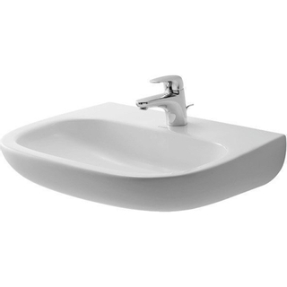 Duravit D Code Med wastafel 55x43cm met kraangat zonder overloop wit