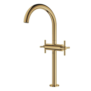 GROHE Atrio Wastafelkraan Opbouw - uitloop 18cm - XL-size - draaibaar - kruisgrepen - cool sunrise