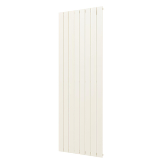 Plieger Cavallino Retto designradiator verticaal enkel middenaansluiting 1800x602mm 1205W pergamon (RAL9001)