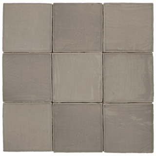 Roca St Tropez Wandtegel 13x13cm 8.5mm witte scherf Gris