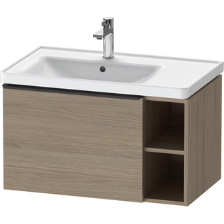 Duravit D-Neo wastafelonderkast 78.4x44x45.2cm 1 lade met softclose Eiken (terra) Mat