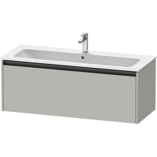 Duravit Ketho 2 wastafelonderbouwkast met 1 lade voor enkele wastafel 121x48x44cm met greep antraciet betongrijs mat