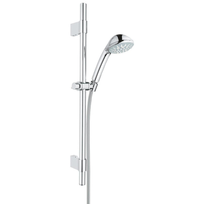 GROHE Relexa 100 Five Glijstangset - 60cm - ronde handdouche - 5 straalsoorten - gladde doucheslang - chroom