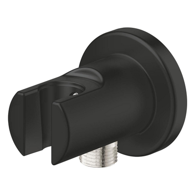 GROHE Vitalio QuickFix Wandaansluitbocht - 1/2" - met houder - mat zwart