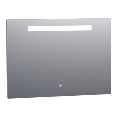 BRAUER Garnet spiegel - 100x70cm - rechthoekig - directe LED-verlichting met dimfunctie en touch-bediening