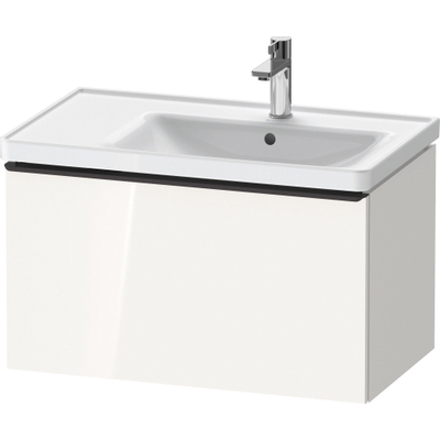 Duravit D-Neo wastafelonderkast 78.4x44x45.2cm 1 lade met softclose wit Hoogglans