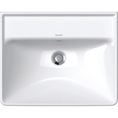 Duravit D-Neo wastafel 55x44x16.5cm 1 kraangat rechthoek Keramiek Wit