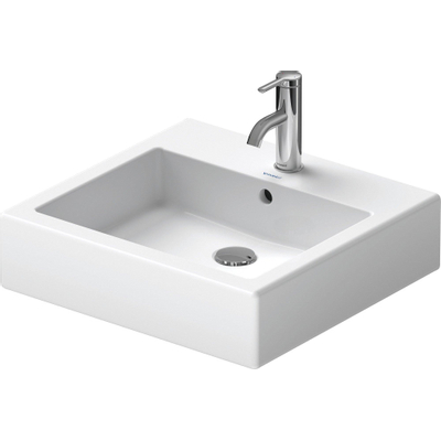 Duravit Vero wastafel 50x47cm met kraangat en overloop met wondergliss wit