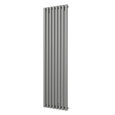 Plieger Trento designradiator verticaal met middenaansluiting 1800x470mm 1086W parelgrijs (pearl grey)