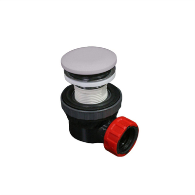 Mondiaz Click sifon - 6.7cm - ruimtebesparend - rond - Solid surface Cale