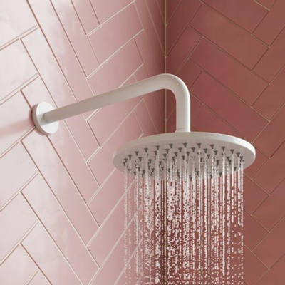 Crosswater MPRO hoofddoucheset 30cm met 35 cm wandarm en handdoucheset met wandaansluiting en doucheslang 150cm wit mat - OUTLET UDEN