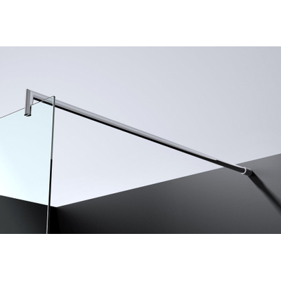 Best Design Erico inloopdouche 69x200cm NANO glas 8mm met stabilisatiestang chroom