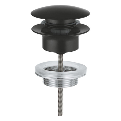 GROHE Waste Set - Ø63mm - push open - matte black