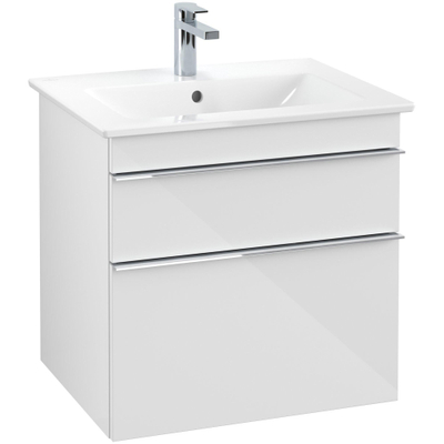 Villeroy & Boch Venticello wastafelonderbouwkast met 2 laden voor wastafel 60.3x50.2x59cm glans wit