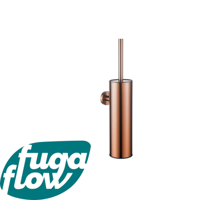 Fugaflow Eccelente Acces toiletborstelhouder - gesloten model - wand - rond - koper -