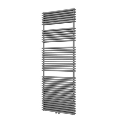 Plieger Florian Nxt M designradiator dubbel horizontaal met middenaansluiting 1710x600mm 1366W zilver metallic