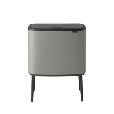 Brabantia Bo Touch Bin Afvalemmer - 36 liter - kunststof binnenemmer - mineral concrete grey