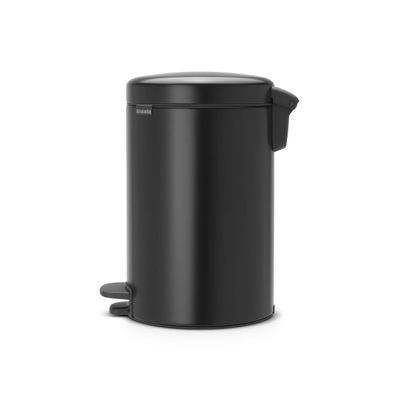 Brabantia NewIcon pedaalemmer 12 liter met kunststof binnenemmer Matt Black