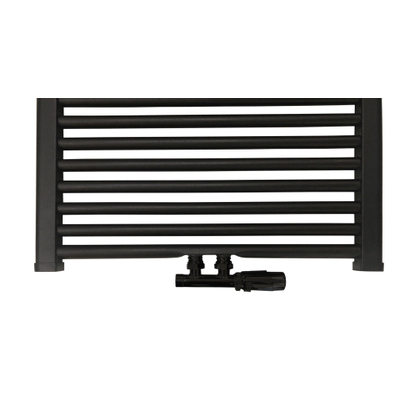 Best Design Nero-Luxeuniversele radiator aansluitset midden onder haaks zwart mat