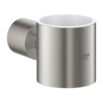 GROHE Atrio Bekerhouder - 5.6x10.2x3.5cm - zonder glas - supersteel