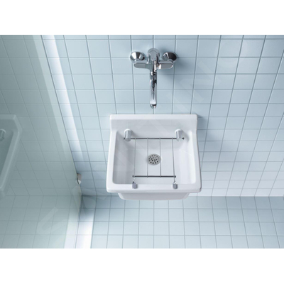 Duravit Duravital uitstortgootsteen 48x42.5cm met Wondergliss wit