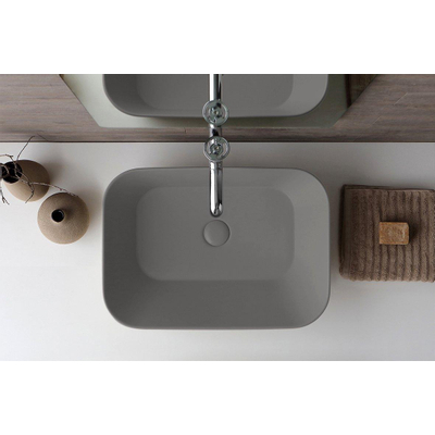 By Goof Mees Design Waskom 60x42x16.6cm Rechthoek Mat Grijs