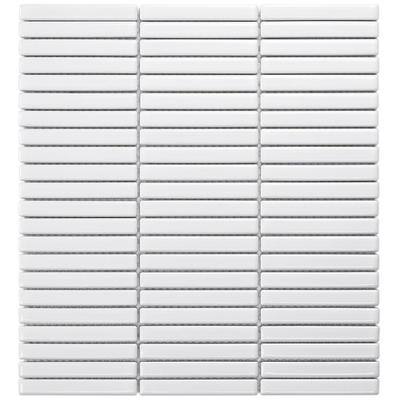 The Mosaic Factory Sevilla mozaïektegel - 28.2x30.8cm - wandtegel - Rechthoek - Porselein White Glans