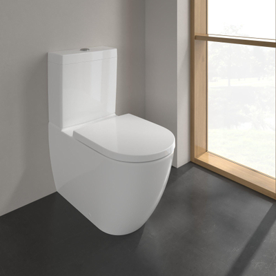 Villeroy & Boch Subway 3.0 Duoblokcloset Staand - 71cm - twistflush - diepspoel - zonder reservoir - ceramic+ - wit