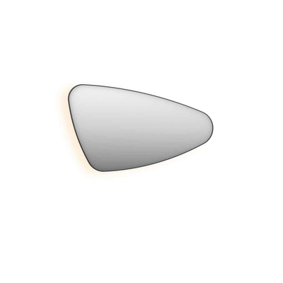 INK SP23 Spiegel - 80x4x50cm - LED onder en boven colour changing - dimbaar - organisch - in stalen kader - rechts aluminium zwart mat