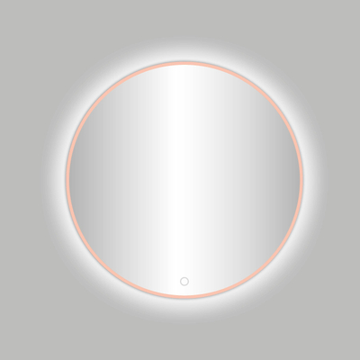 Best Design Lyon Venetië ronde spiegel rose goud mat incl.led verlichting Ø 100 cm