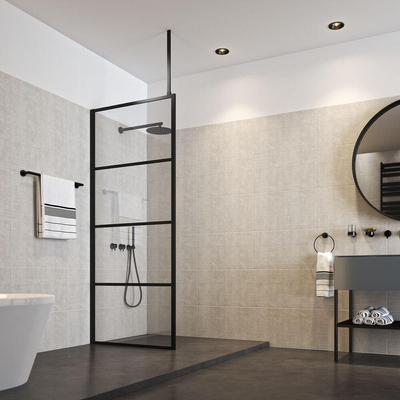 Sealskin Soho plafondsteun inkortbaar 60cm mat zwart