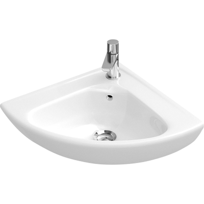 Villeroy & Boch Omnia Compact hoekfontein 55x45cm wit
