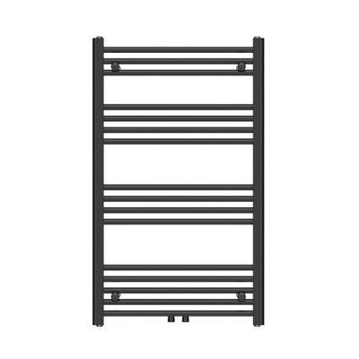 Adema Basic radiator 60x100cm recht middenaansluiting mat zwart OUTLETSTORE