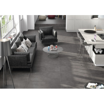 Cifre Ceramica Neutra wand- en vloertegel - 30x60cm - 9mm - Rechthoek - Betonlook - Antraciet mat