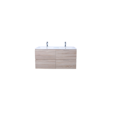 Adema Looks badkamermeubelset 120x45.5x58cm met overloop hout SHOWROOMMODEL