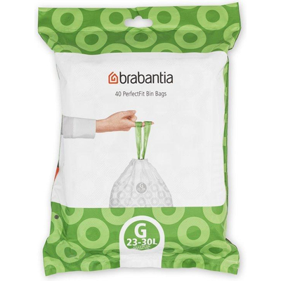 Brabantia PerfectFit Afvalzak - trekbandsluiting - code G - 23-30 liter - 40 stuks