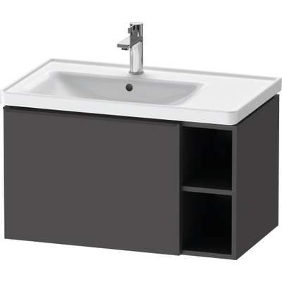 Duravit D-Neo wastafelonderkast 78.4x44x45.2cm 1 lade met softclose Grafiet Mat