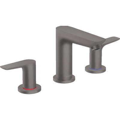 Hansgrohe Talis E wastafelkraan met waste brushed black chroom