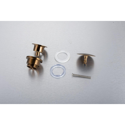 Afvoerplug always open geborsteld koper PVD OUTLETSTORE