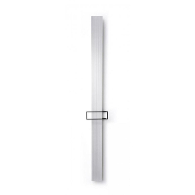 Vasco Bryce Mono designradiator aluminium verticaal 2000x150mm 642W - aansluiting 0066 grijs-bruin (N507)