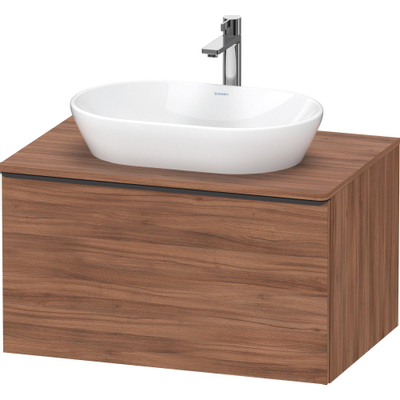 Duravit D-Neo wastafelonderkast 80x45.9x55cm 1 lade Noten Mat