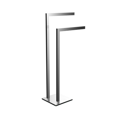 Emco Loft dubbele handdoekhouder staand model chroom