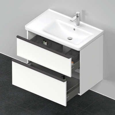 Duravit D-Neo wastafelonderkast 78.4x62.5x45.2cm 2 lades wit Mat