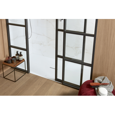 Villeroy & Boch Squaro Infinity kunststof douchebak quaryl rechthoekig 180x80x4cm mat wit