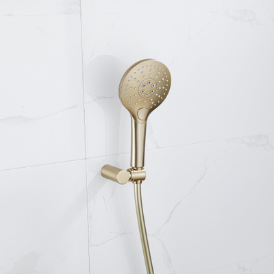 Fortifura Calvi Handdouche - ø12cm - rond - 3 standen - geborsteld messing PVD OUTLETSTORE