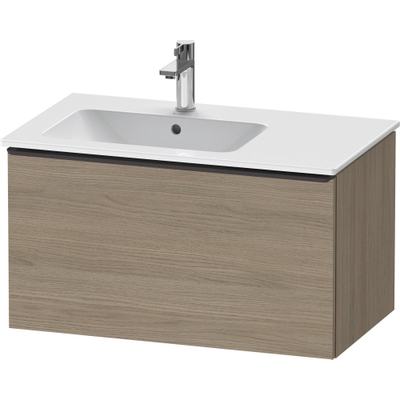 Duravit D-Neo wastafelonderkast 81x44x46.2cm 1 lade Eiken (terra) Mat